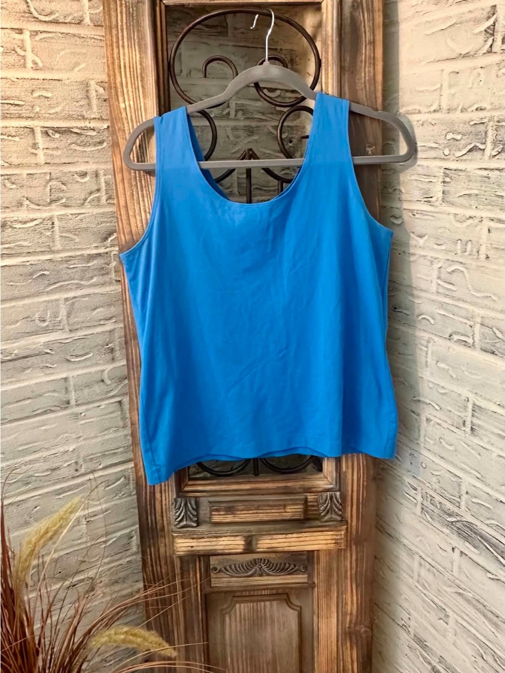 Chico's Bright Blue Scoop Neck Tank